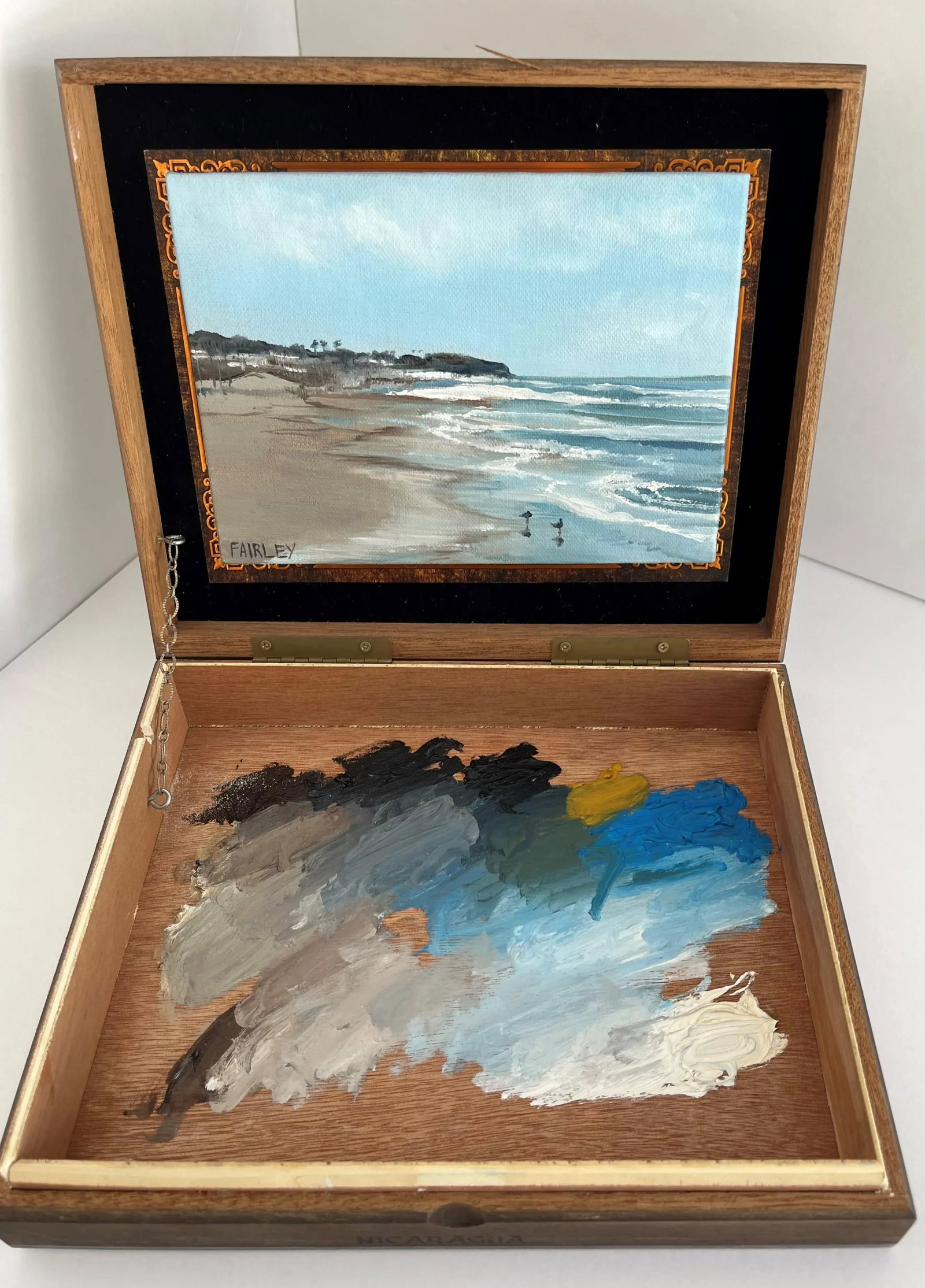 Shore Thing! Original Art Assemblage Box by Jessica Fairley. - 2