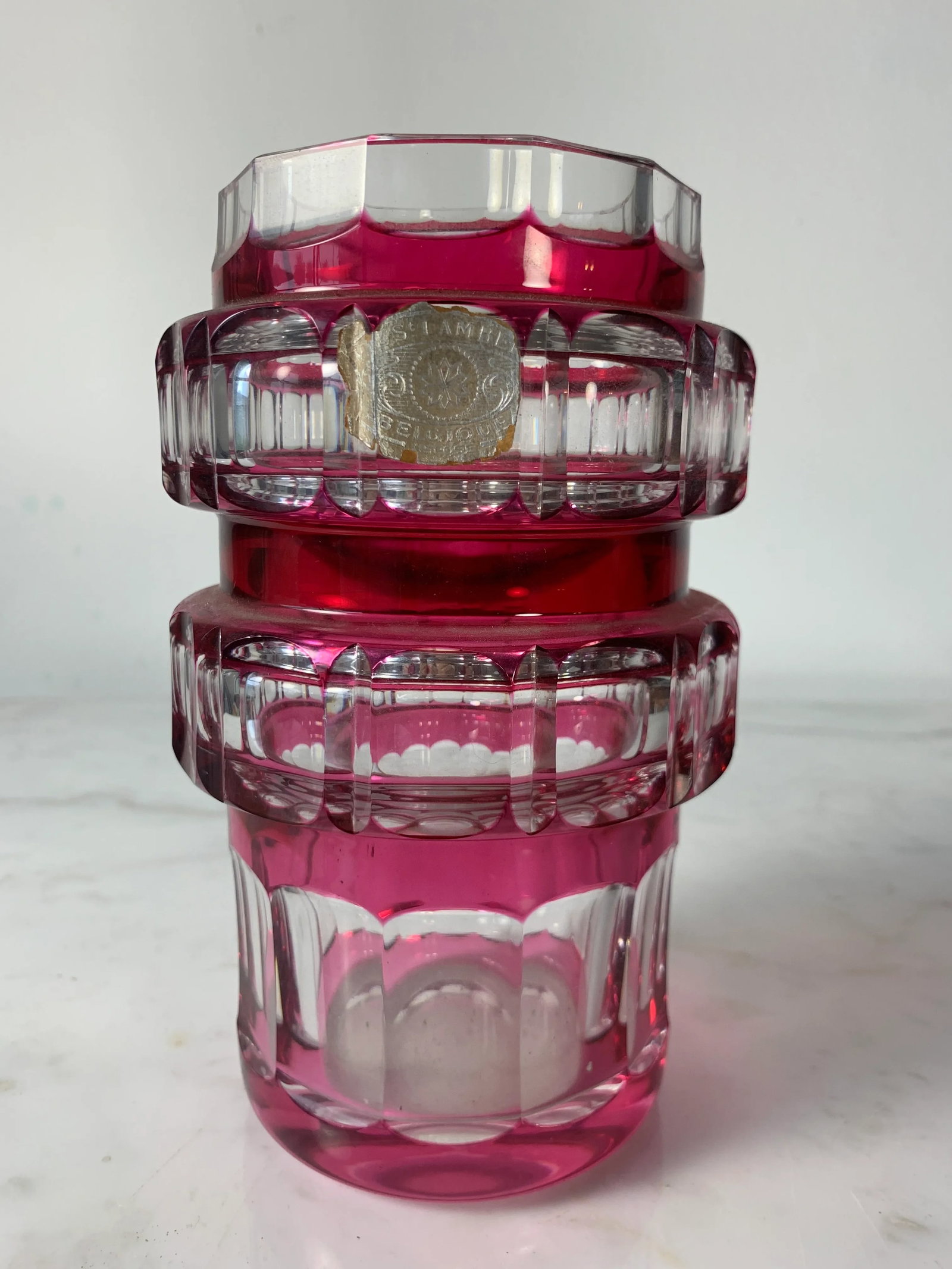 1947 Val Saint Lambert Bauhaus 'Ravenne' Vase by Charles Graffart - 3