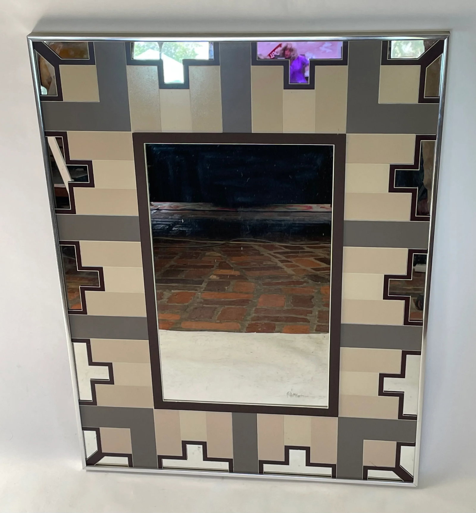 Vintage Greg Copeland Op Art Wall Mirror - 11
