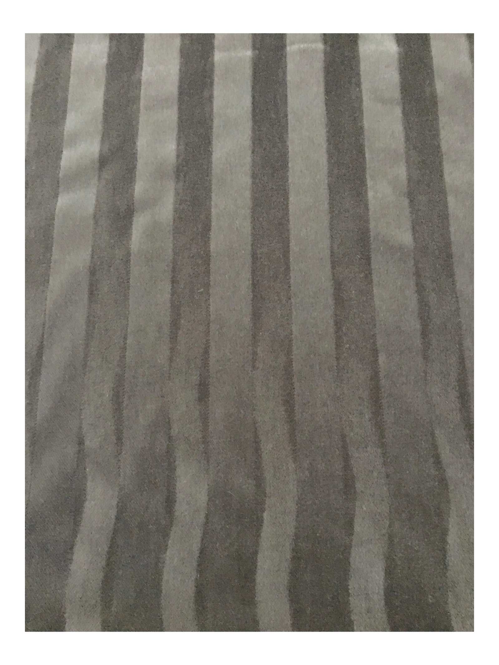 Donghia Gray Striped Mohair Fabric - 6.5 Yards: Manufacturer: Donghia Color: Gray Pattern: Striped Content: 62% Cotton, 38% Mohair Dimensions: 54"W Qty: 6.5 yards *This piece measures at 54"W x 234"L *Retailed at $215/yard *Original Price was