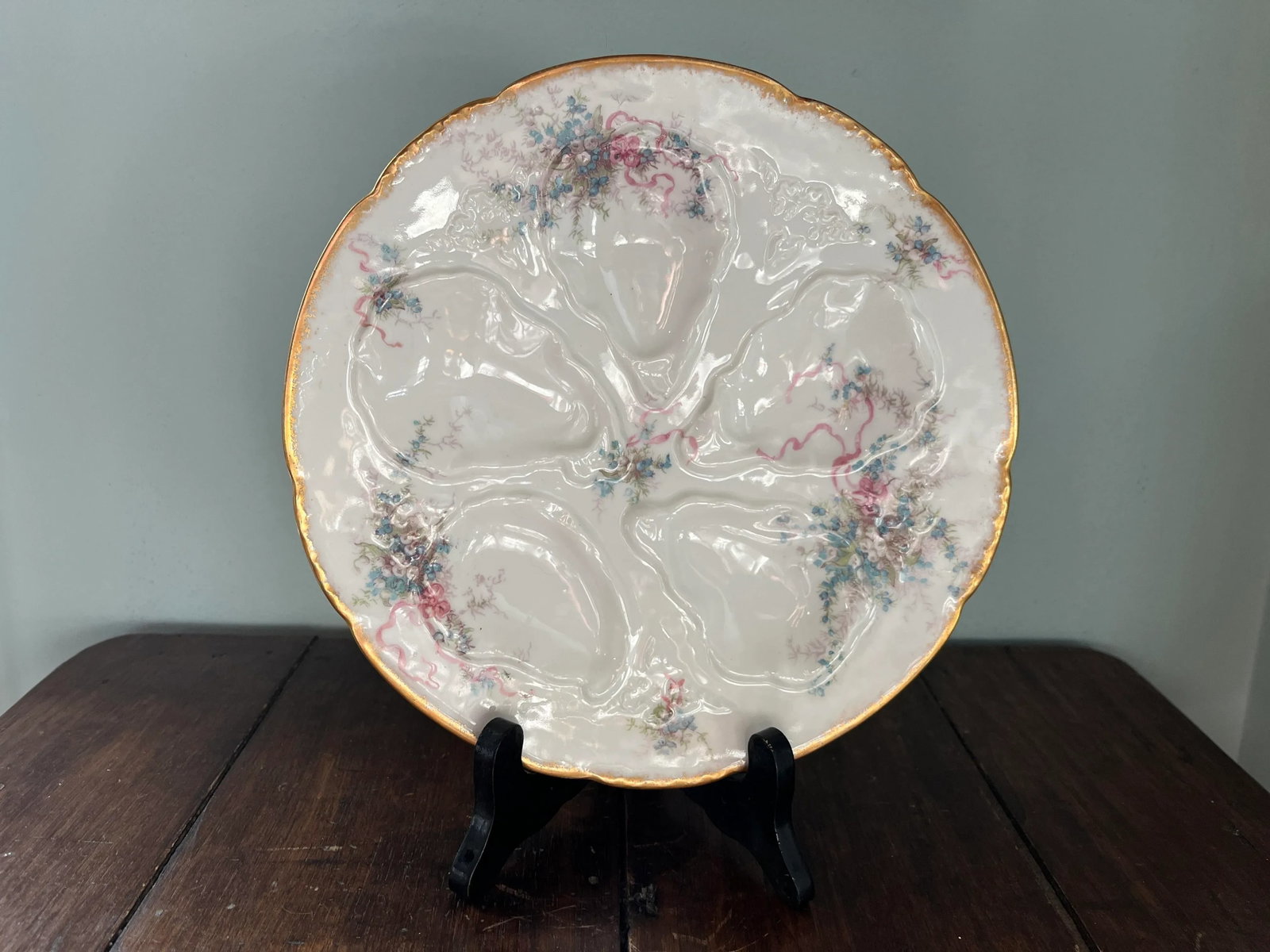 Antique Limoges Oyster Plate - 2