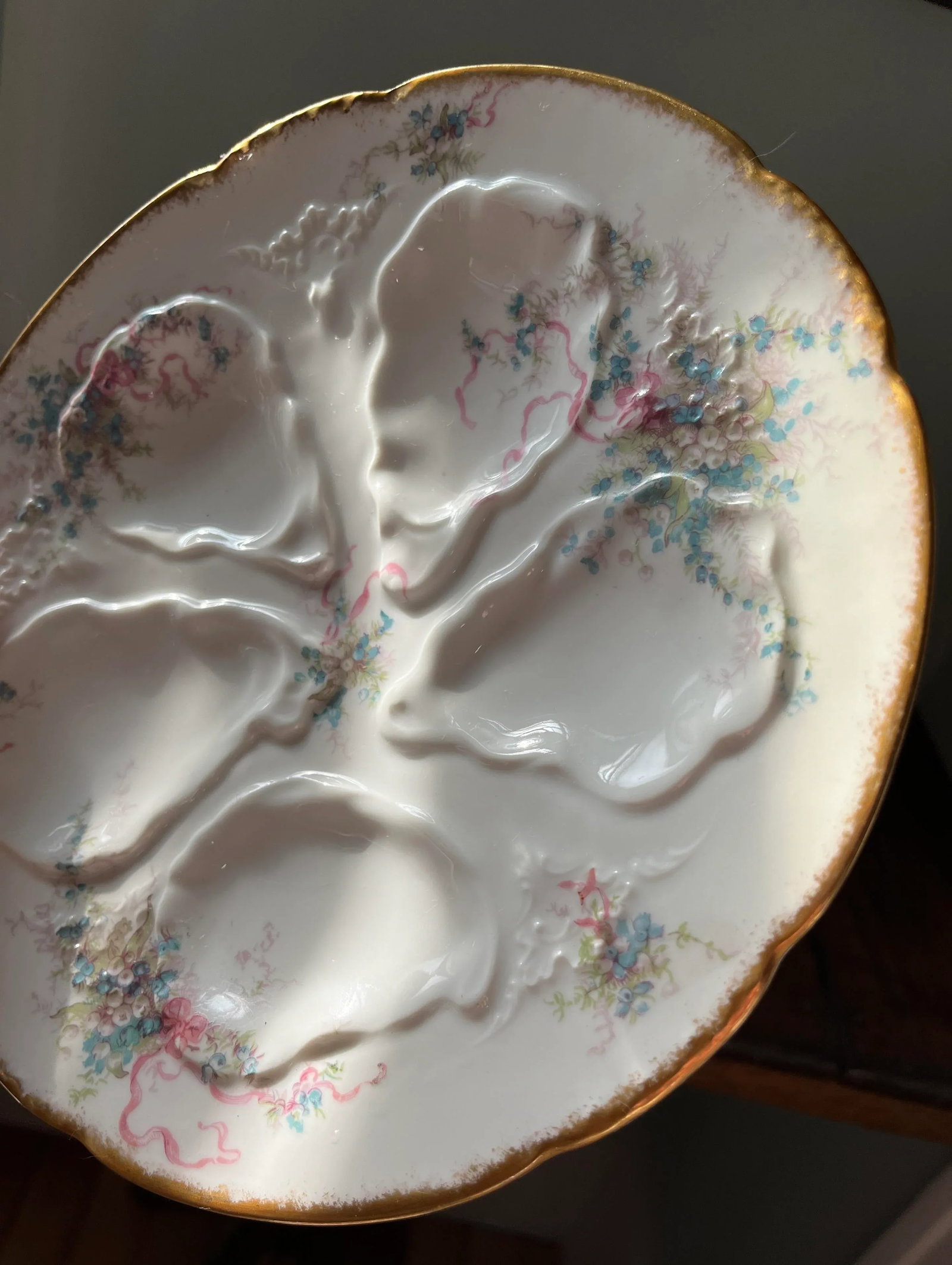 Antique Limoges Oyster Plate - 5