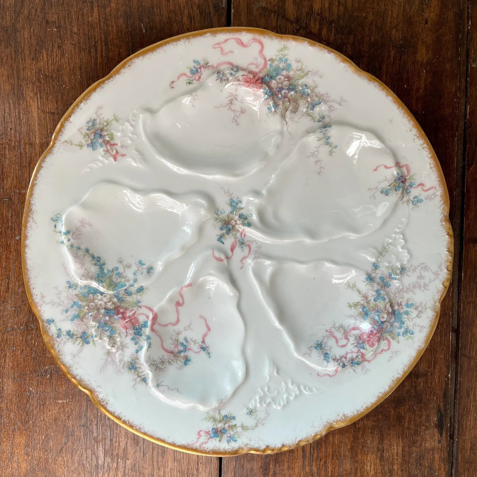 Antique Limoges Oyster Plate - 7