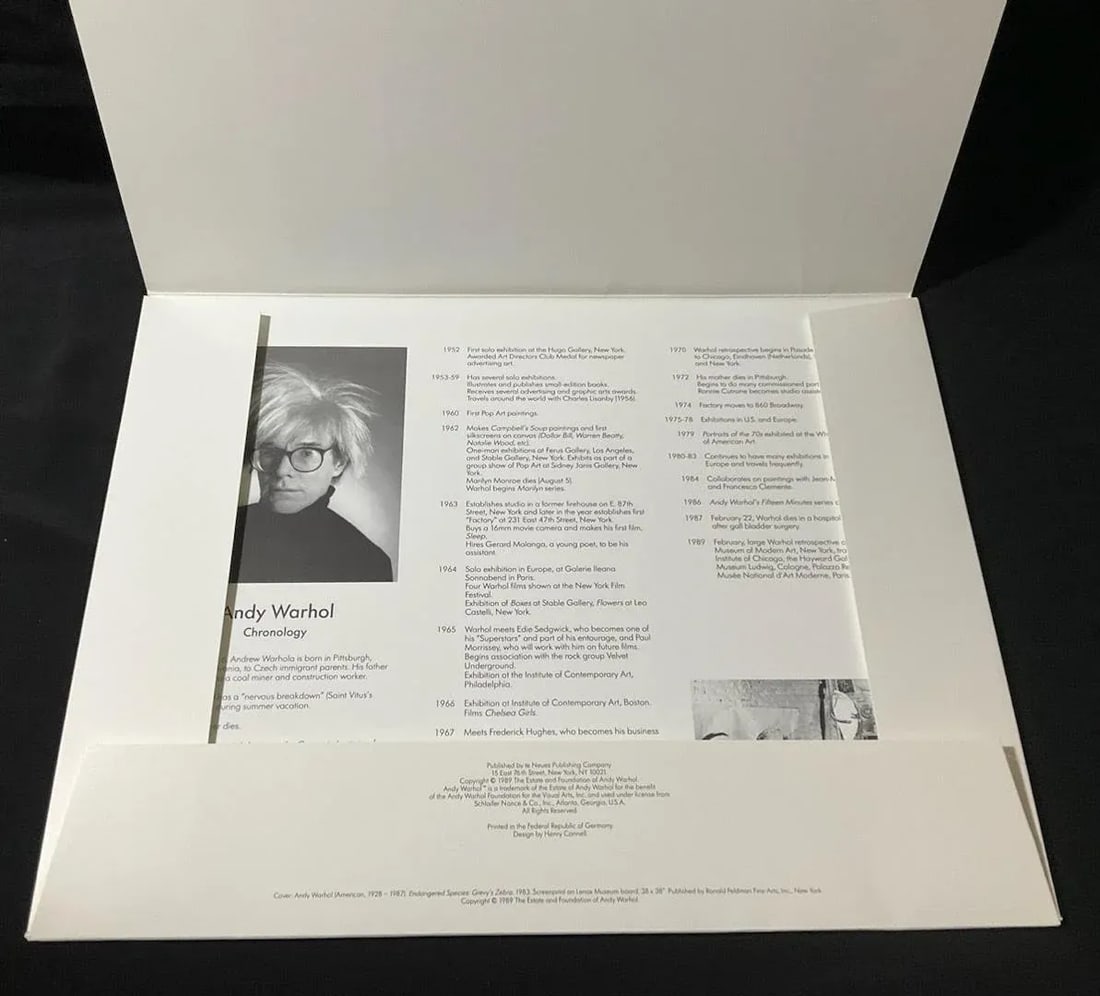 1989 Andy Warhol Endangered Species Prints in Original Portfolio - 10