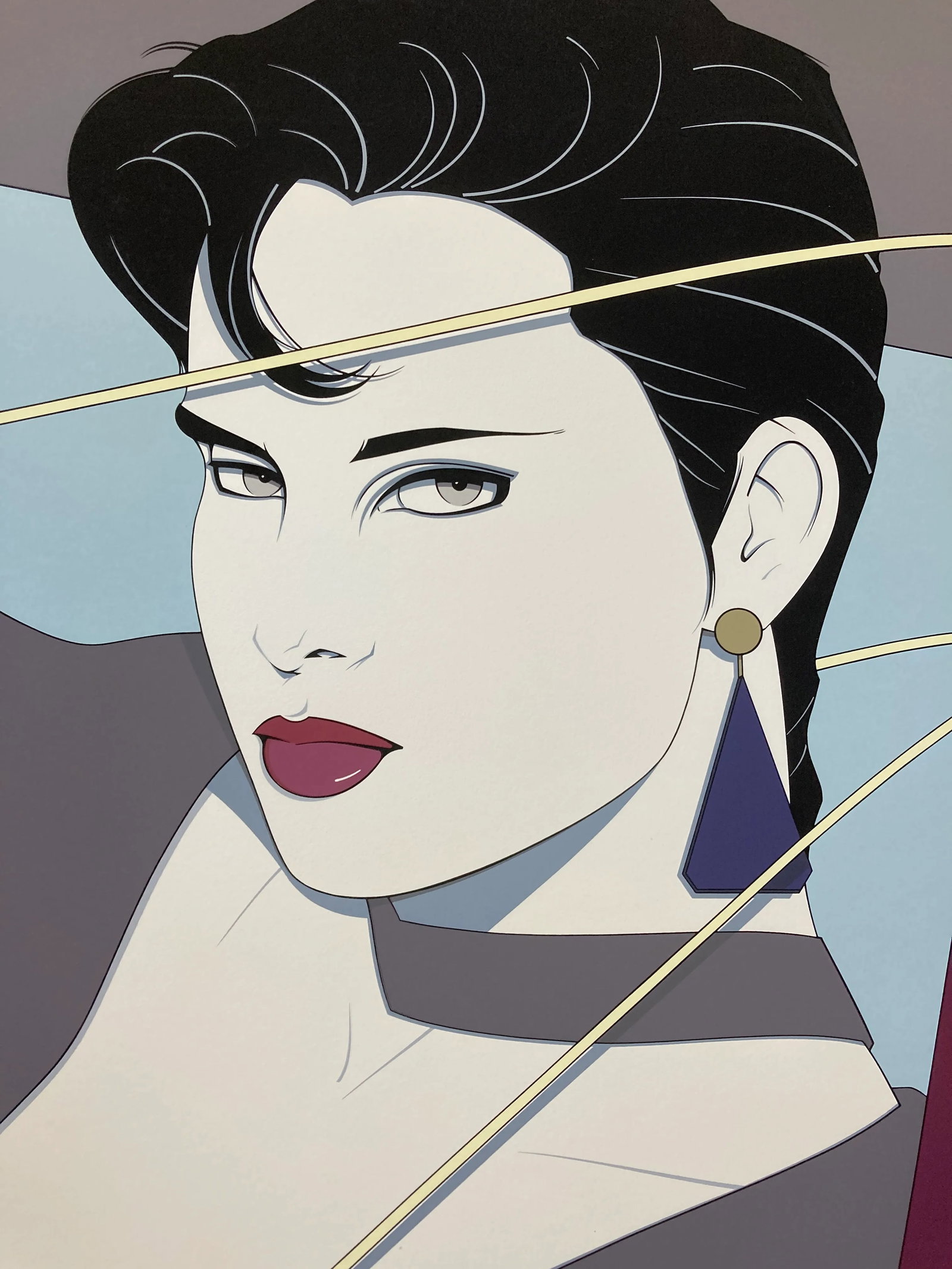 Vintage Patrick Nagel 'Commemorative #11' Serigraph Print - 2