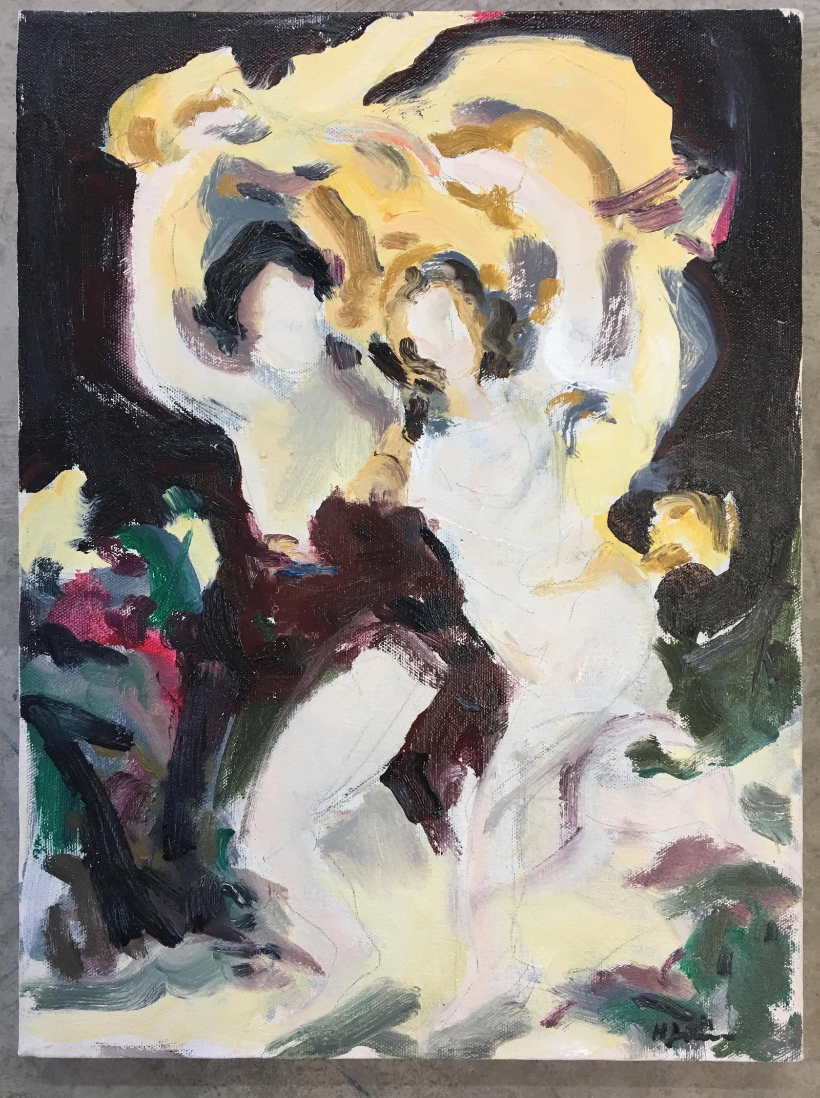 Into the Storm Painting - 14 X 1 2 Oil on Canvas - 4