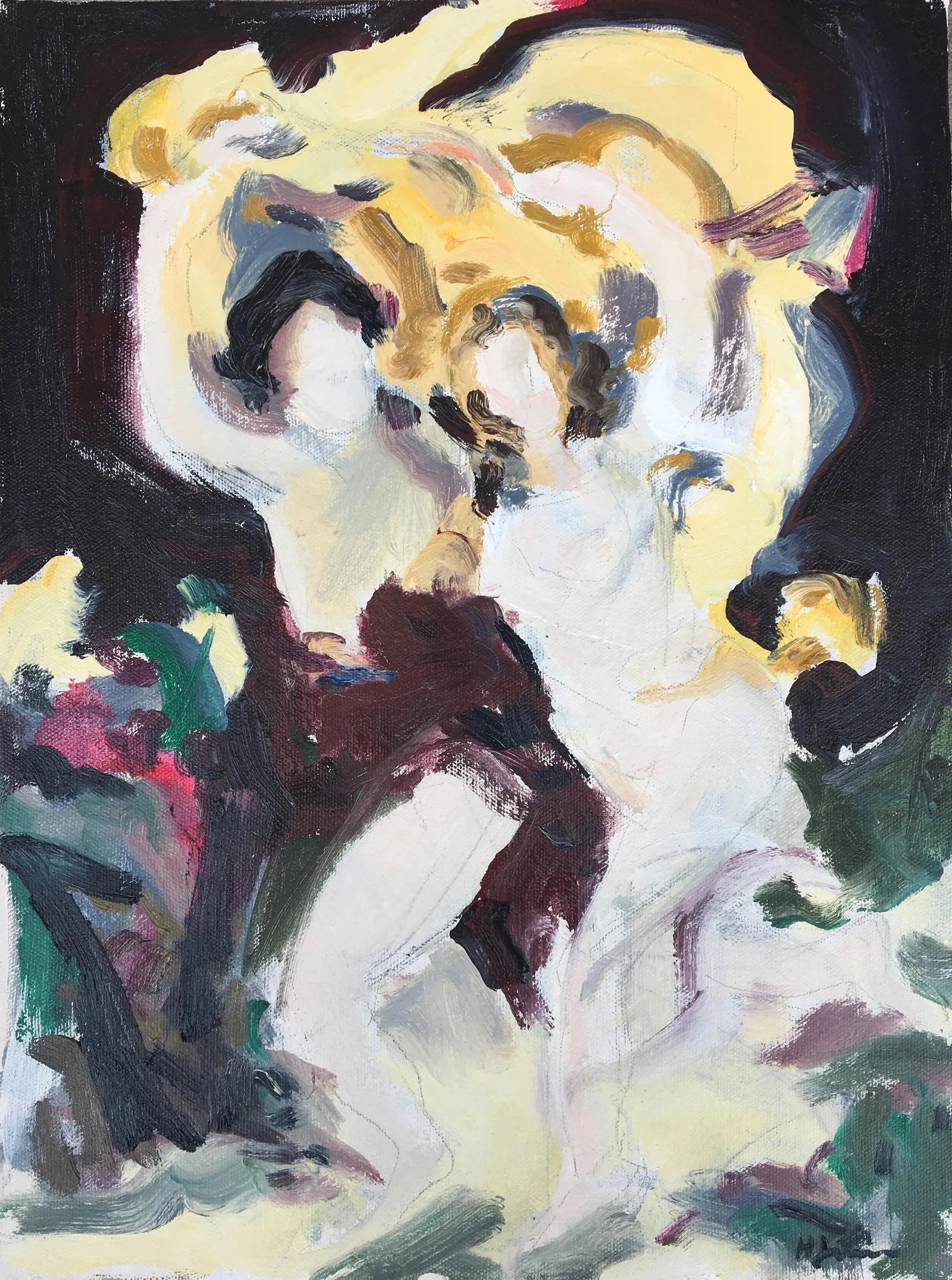 Into the Storm Painting - 14 X 1 2 Oil on Canvas - 5