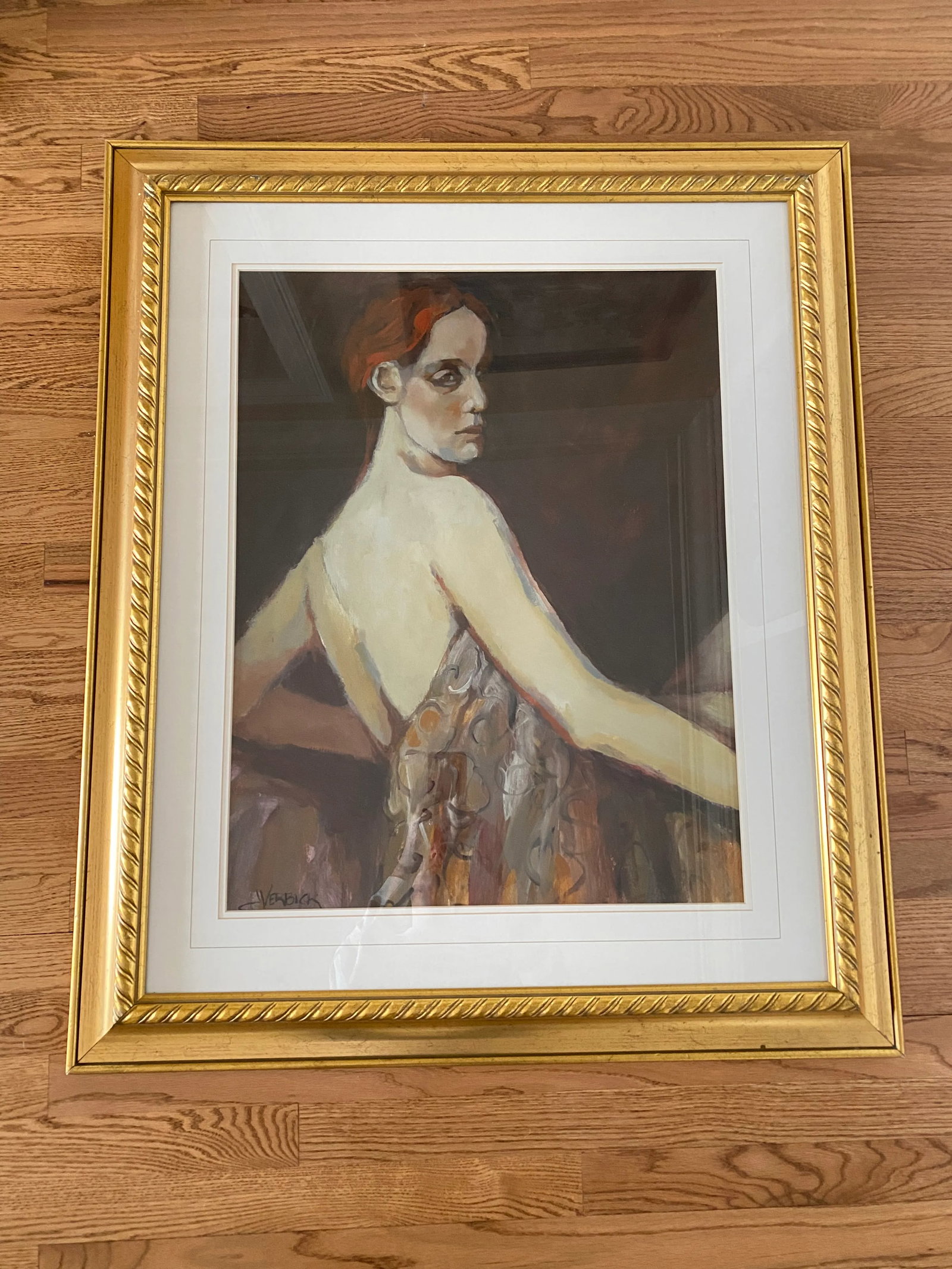 Mid-Century Original Portrait Painting of a Woman - 10