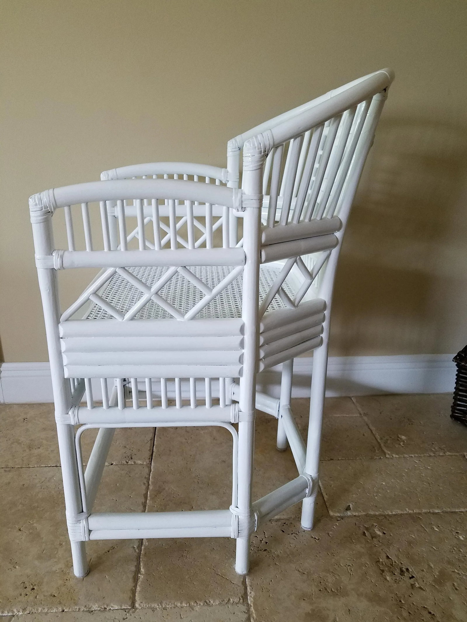 Brighton Style Chippendale Bamboo Side Chair - 7