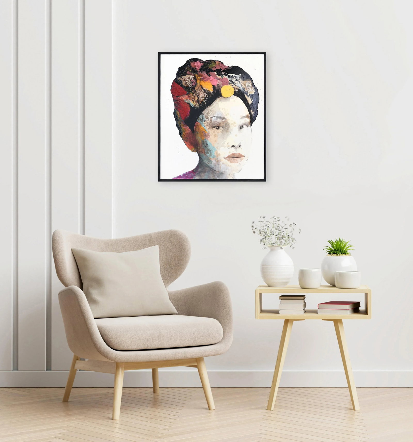 Goddess of Love - Framed Original Artwork for Sale on Canvas, Framed, by Alessandro Casetti - 7
