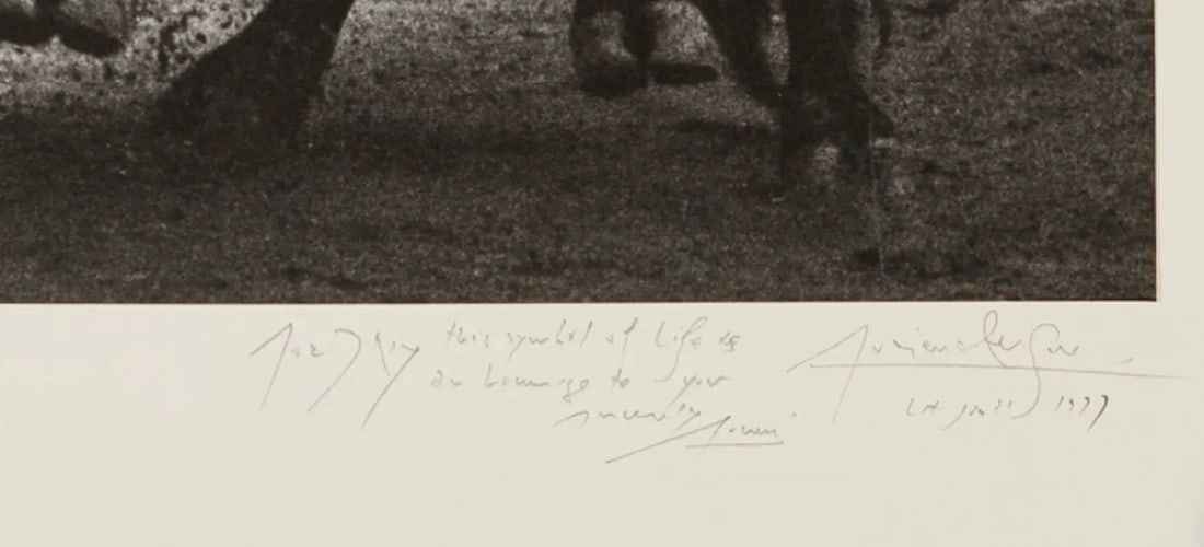 Une Manoletine De Pedres a Mont De Marsan Silver Gelatin Print by Lucien Clergue , Matador and Bul - 2