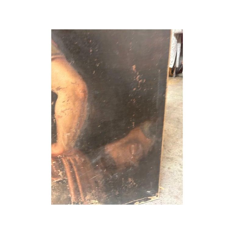 Antique Portrait Painting of a Lady in Sailor Dress - 4