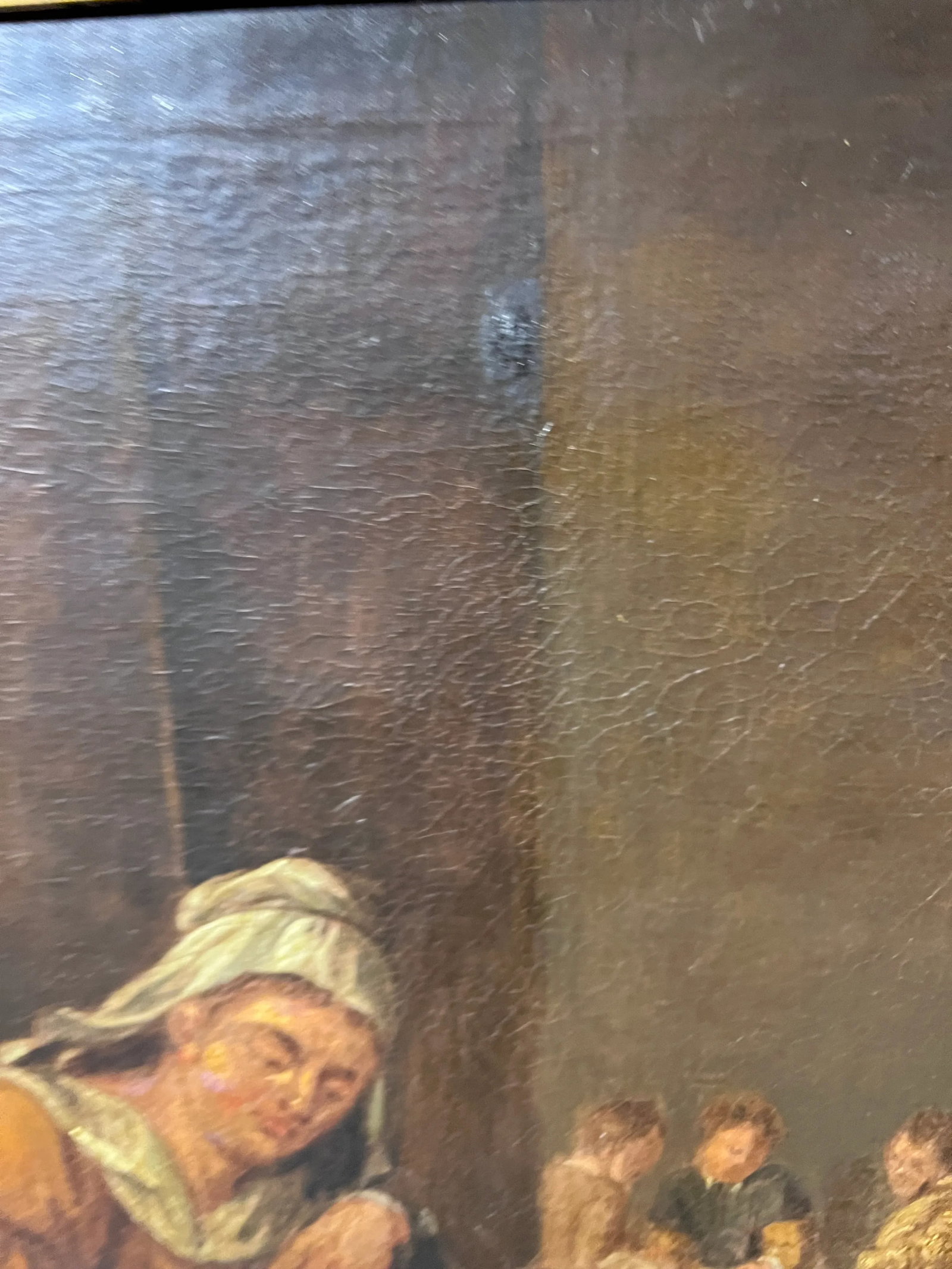 Attr. To A.Van Ostade Dutch School Original Antique Oil Painting , Genre Scene - 2