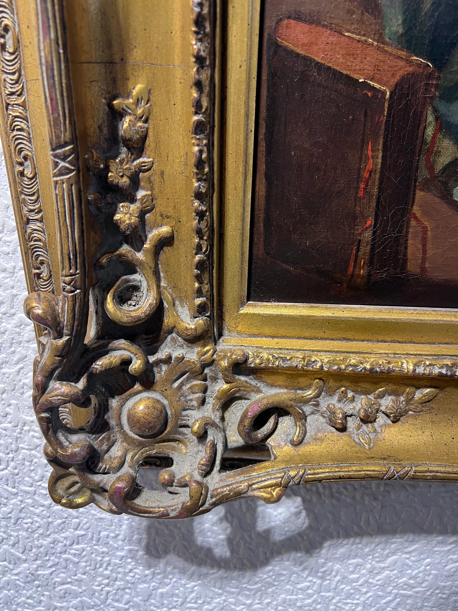 Attr. To A.Van Ostade Dutch School Original Antique Oil Painting , Genre Scene - 6