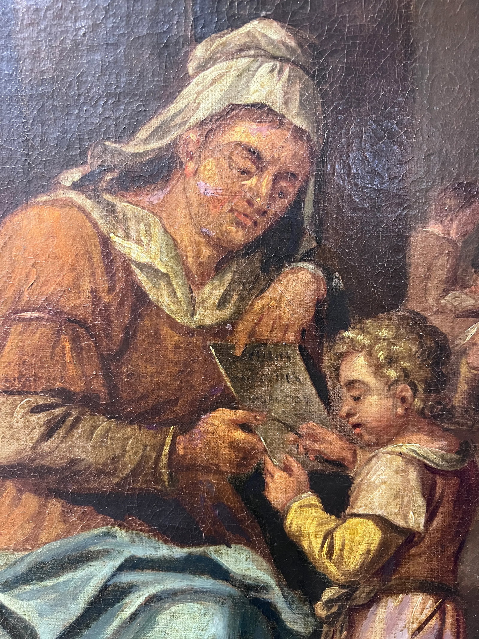 Attr. To A.Van Ostade Dutch School Original Antique Oil Painting , Genre Scene - 7