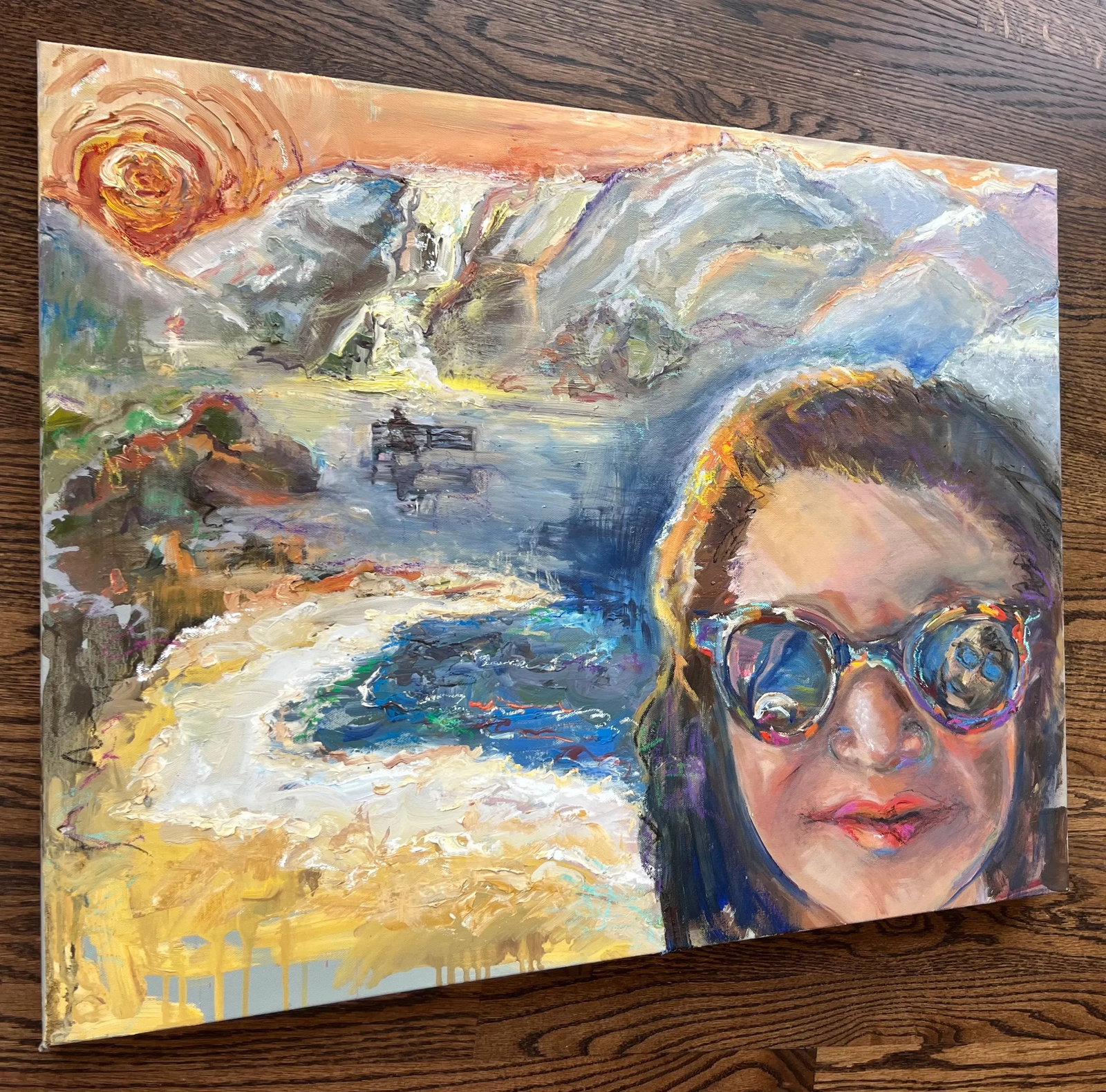 The Selfie, Original Expressionist Portrait, Oil Paintings, by Van Ness - 2
