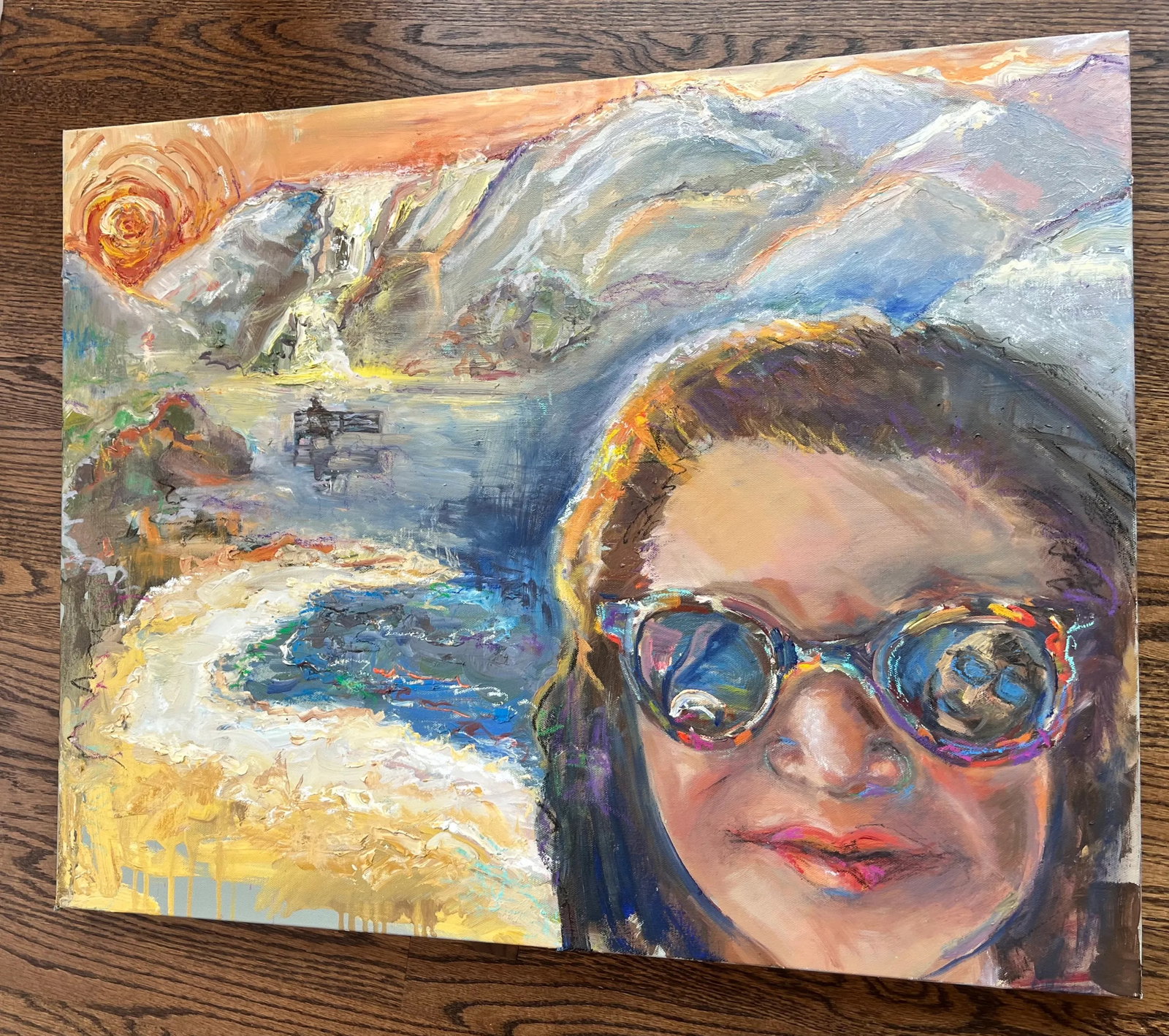 The Selfie, Original Expressionist Portrait, Oil Paintings, by Van Ness - 3