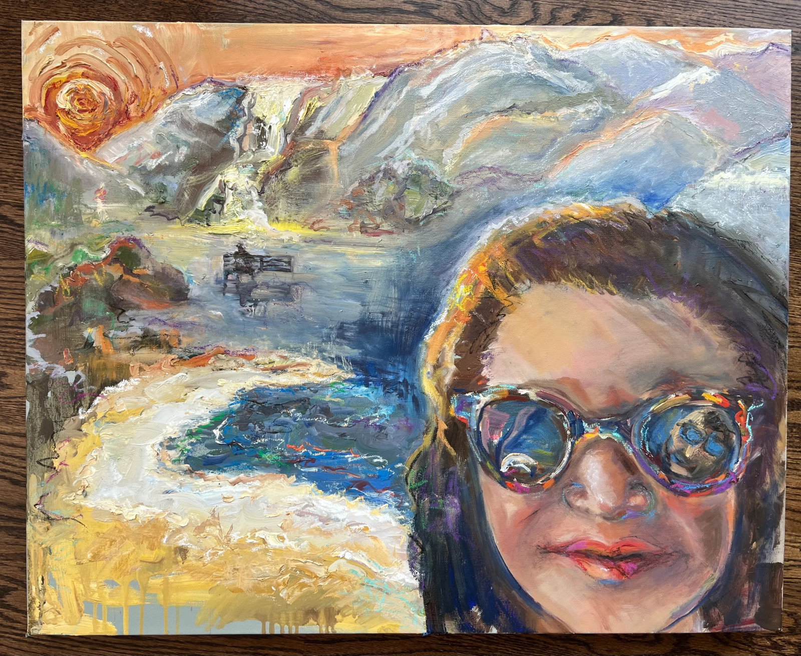 The Selfie, Original Expressionist Portrait, Oil Paintings, by Van Ness - 6