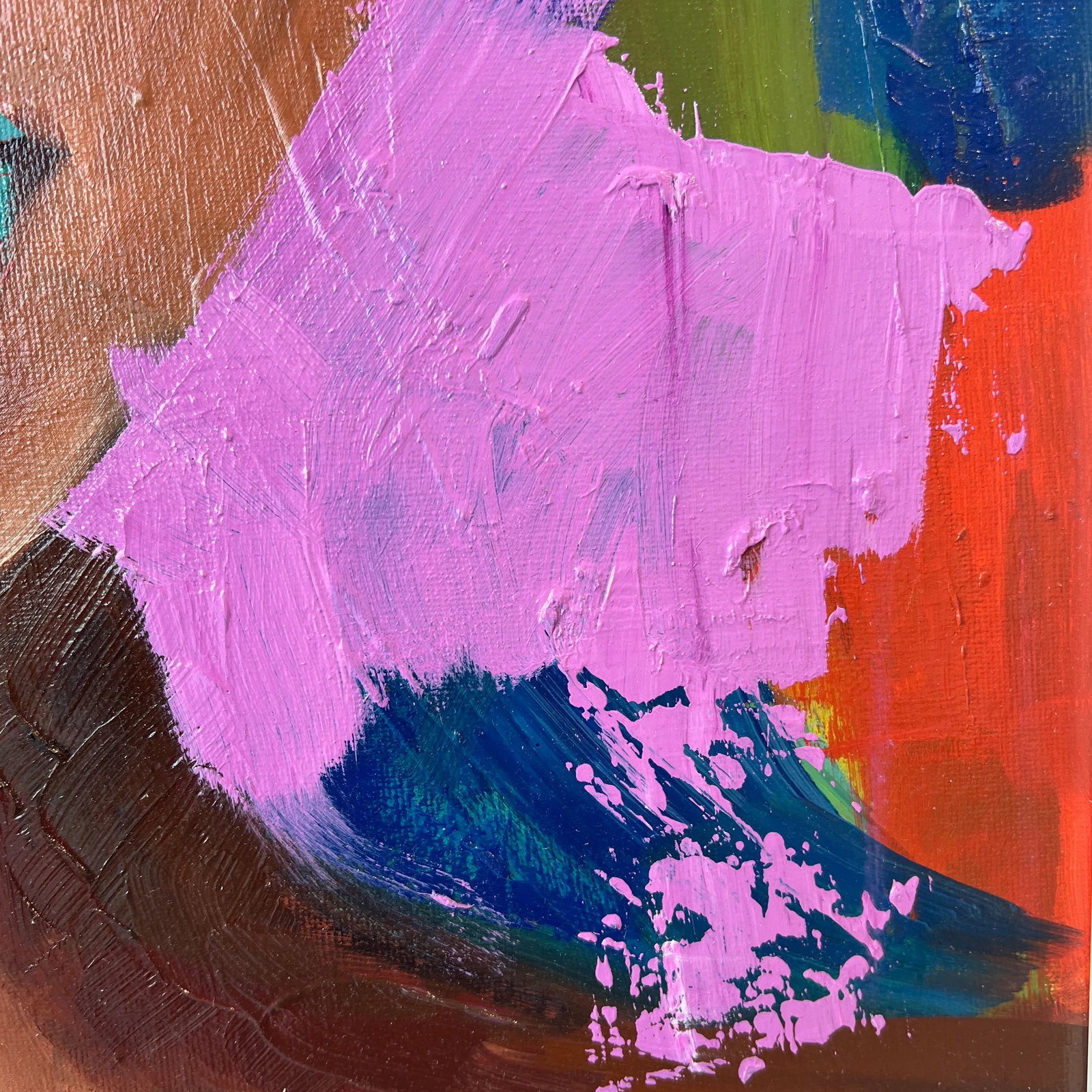 Expressionist Portrait Painting, She Can Wait if She Wants by Trudi Norris - 3