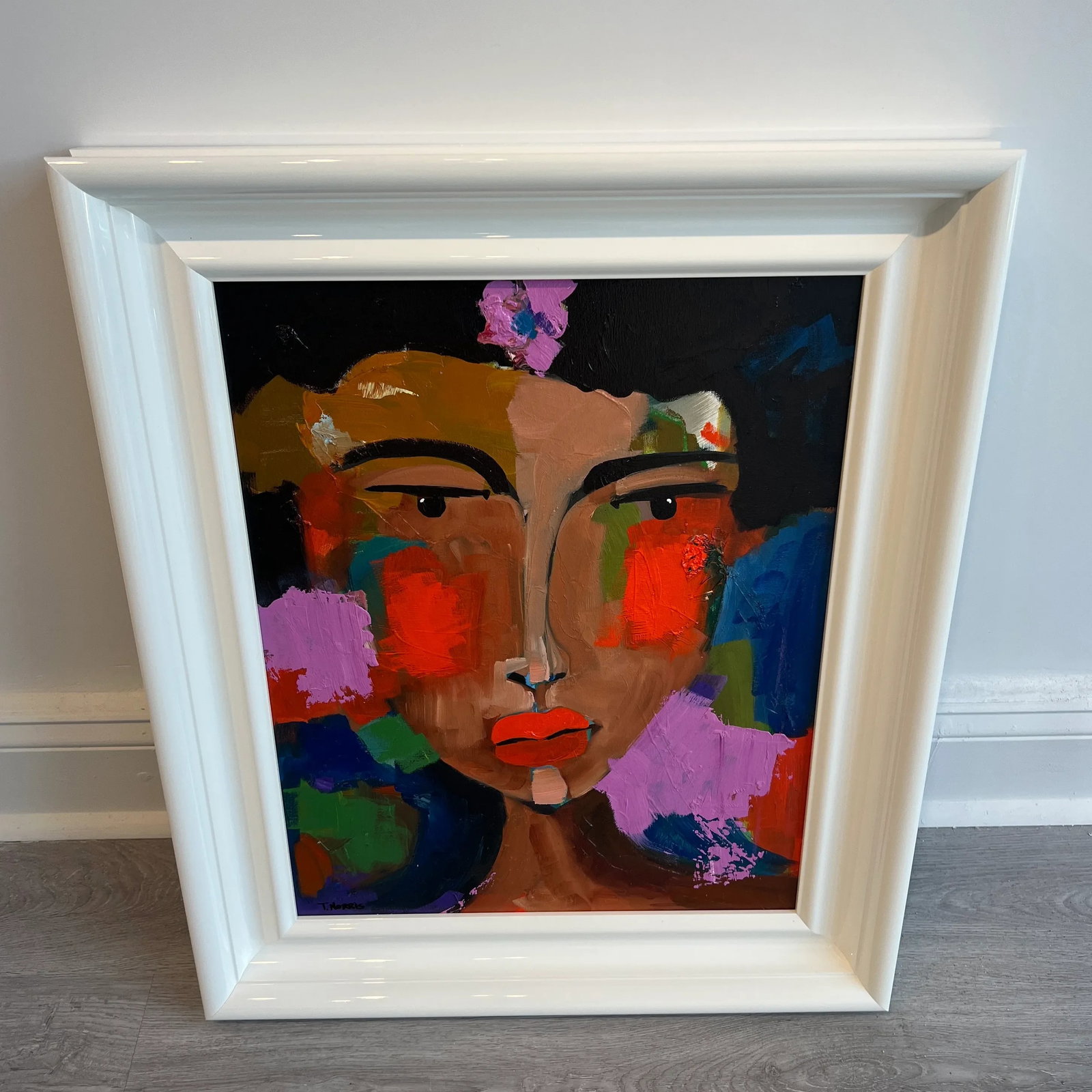 Expressionist Portrait Painting, She Can Wait if She Wants by Trudi Norris - 6
