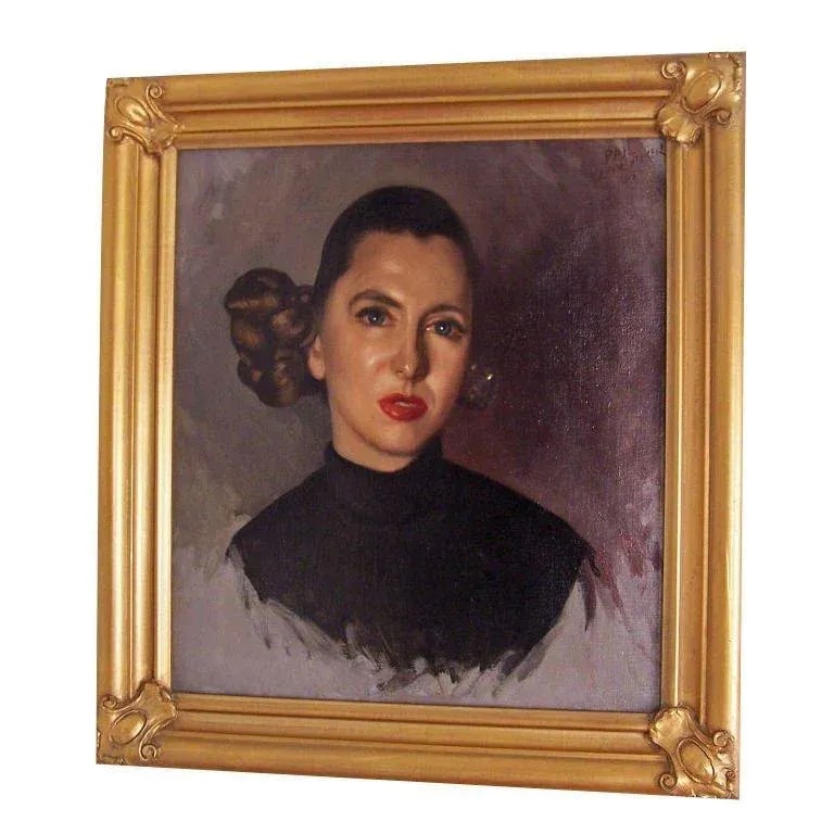 Portrait Painting of a Young Woman signed Paul Longenecker, American 1954 - 4