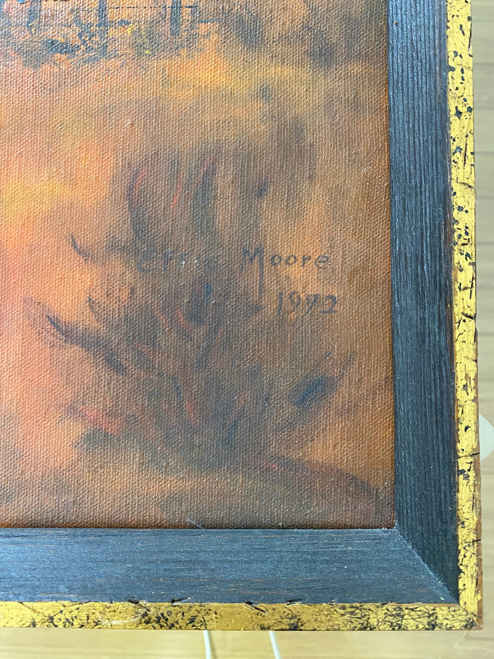 Folk Art Original Farmhouse Painting Signed (1972) - 2
