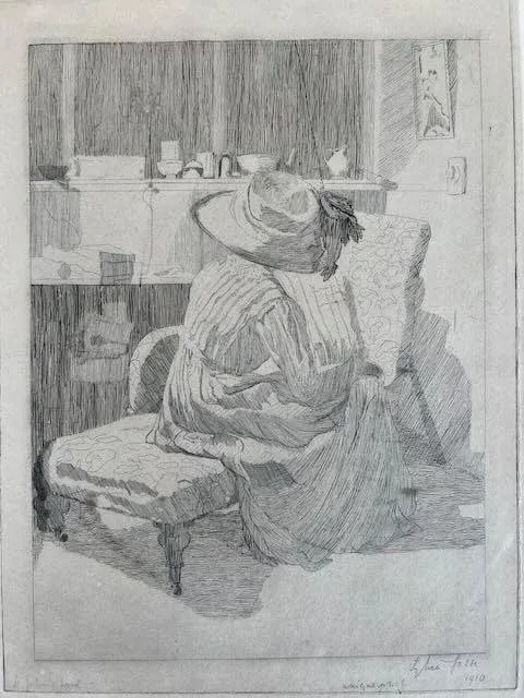 Sylvia Gosse (1881-1968) - Etching - St John's Wood 1910 - 2