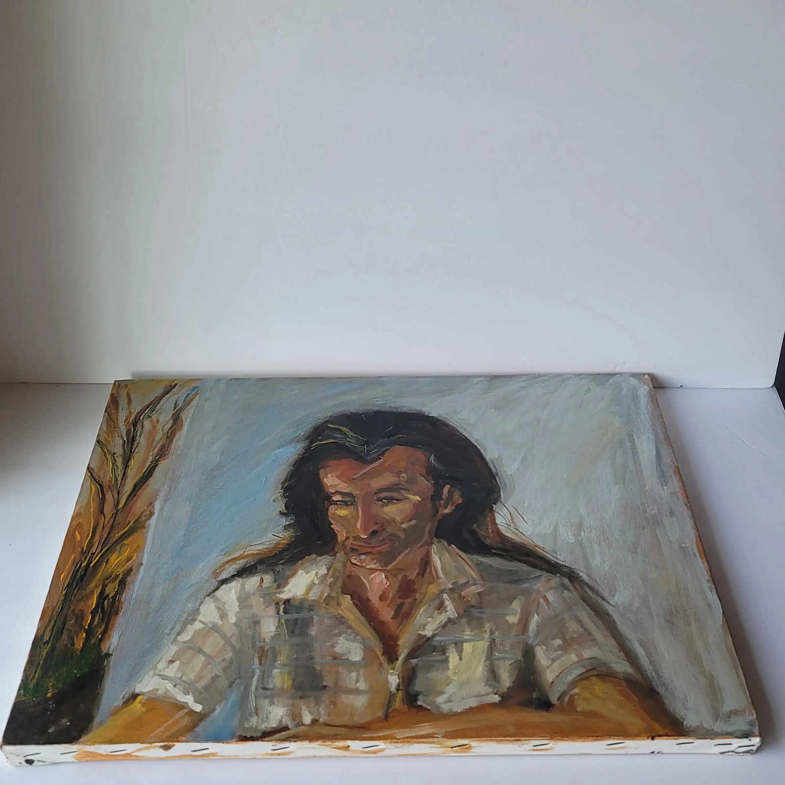 2000s "John" Expressionist Portrait Oil Painting of a Man by Rosemary Rabut - 2