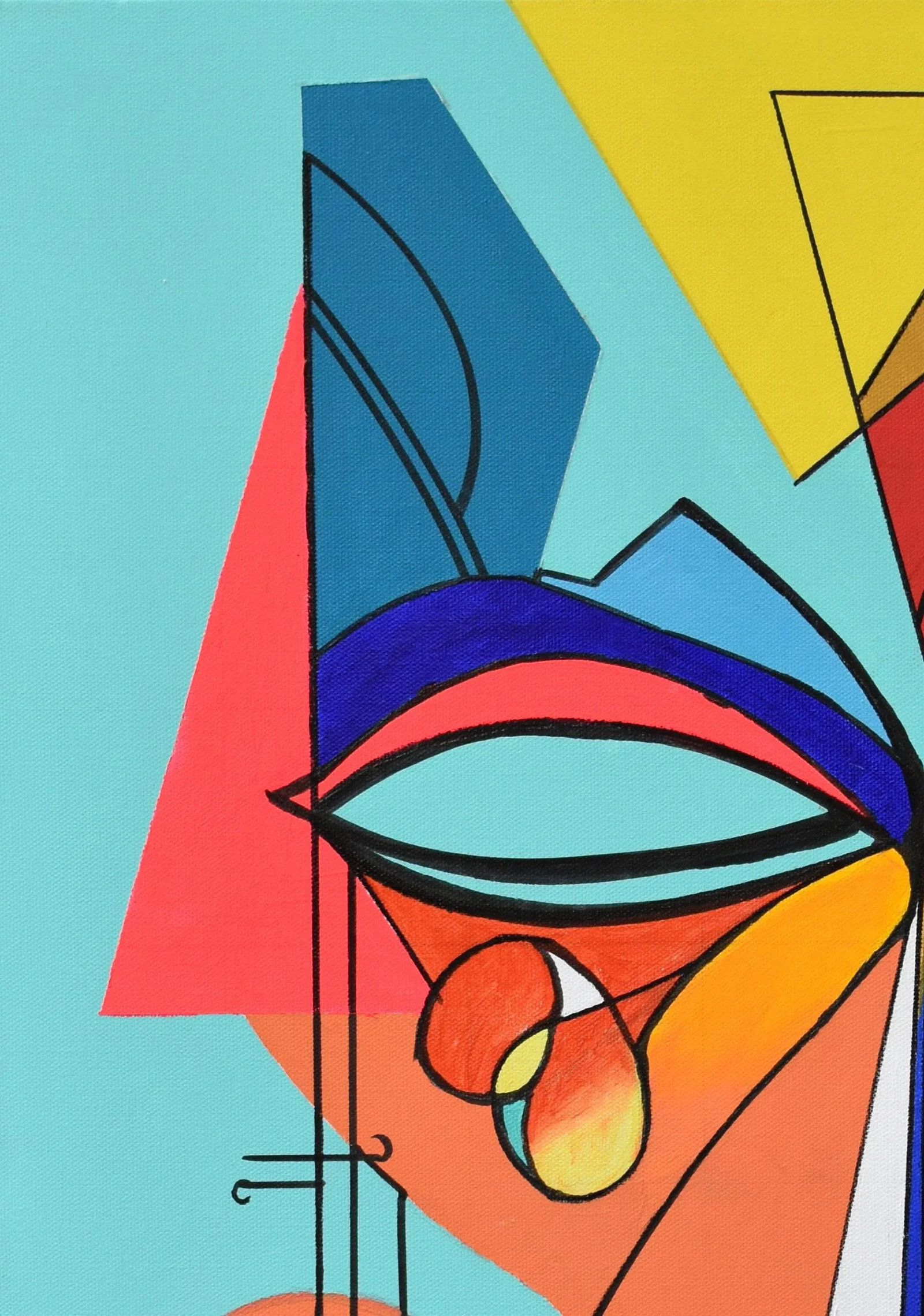 Energetic Chromatic Abstract Portrait Painting by Percy Rivera - 4
