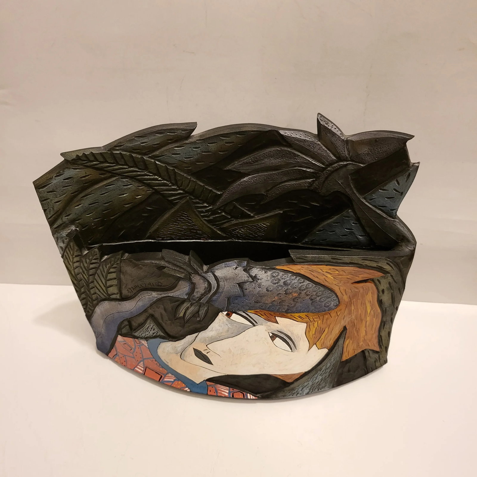 1991 Abstract Ceramic Vessel by David Stabley - 2