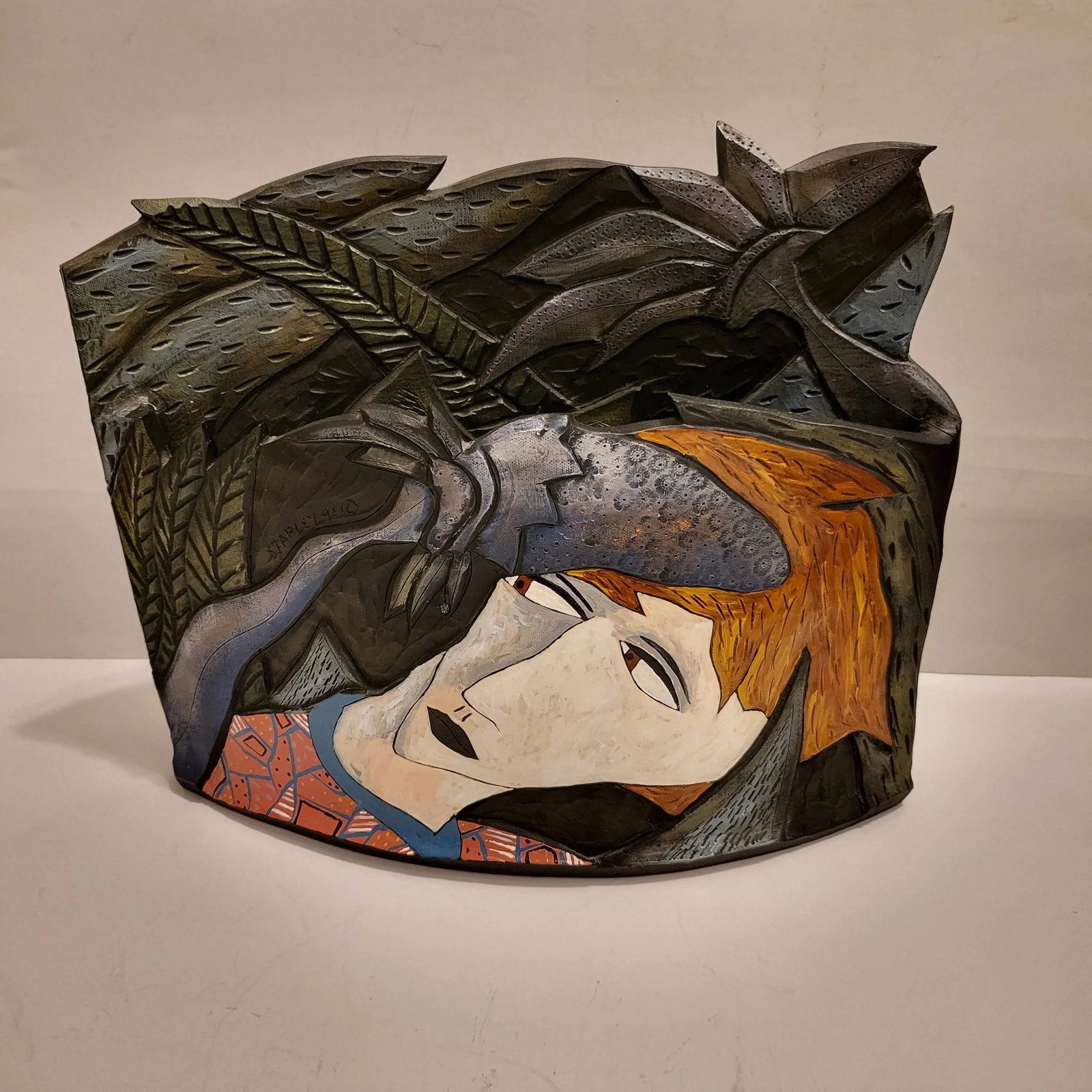 1991 Abstract Ceramic Vessel by David Stabley - 4