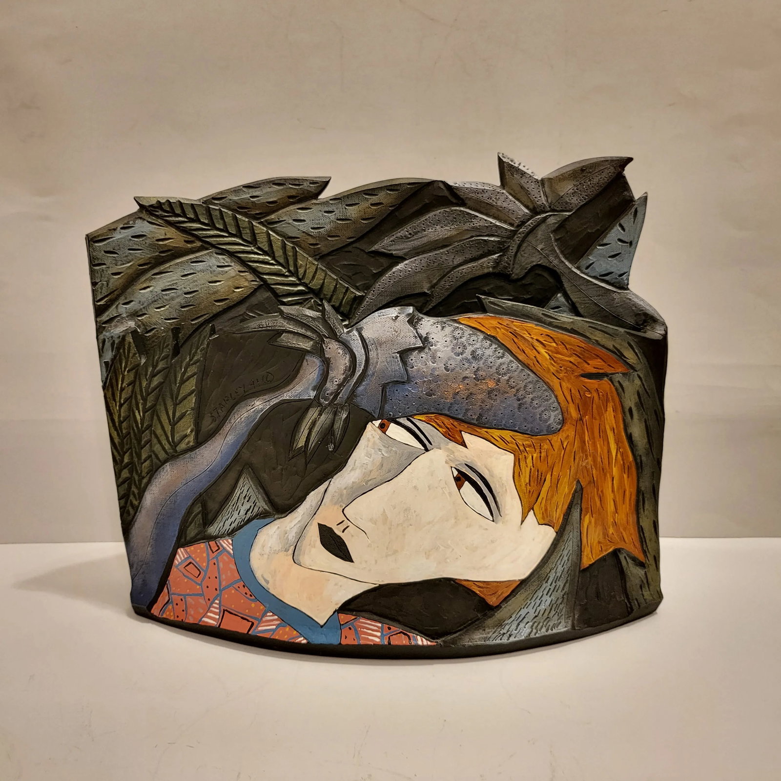 1991 Abstract Ceramic Vessel by David Stabley - 6
