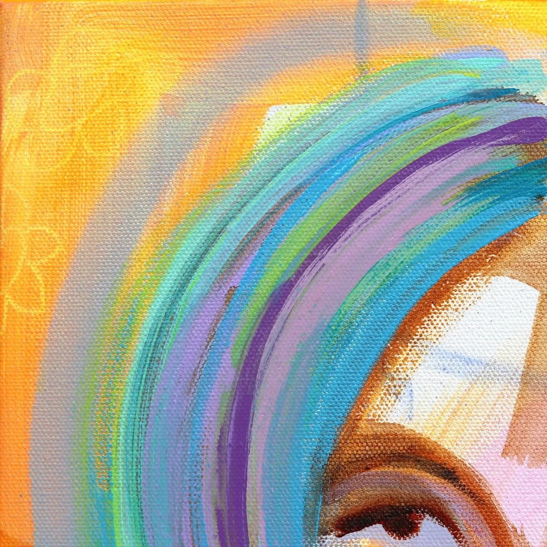 Indigo Bombshell Original Artwork by Lindsey McCord - 2