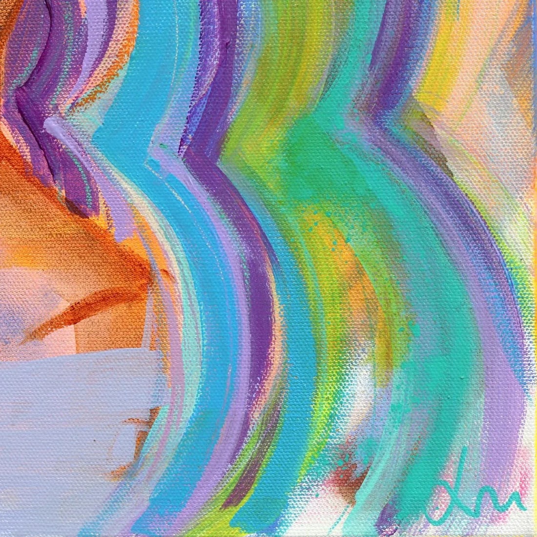 Indigo Bombshell Original Artwork by Lindsey McCord - 5