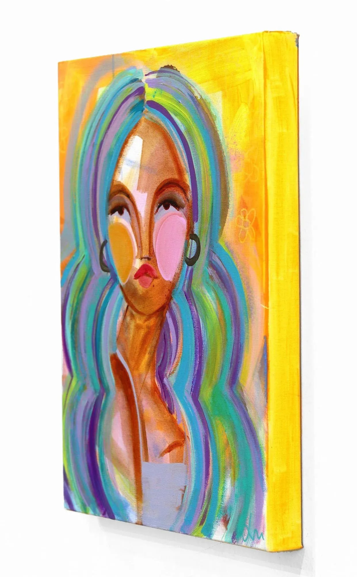 Indigo Bombshell Original Artwork by Lindsey McCord - 6