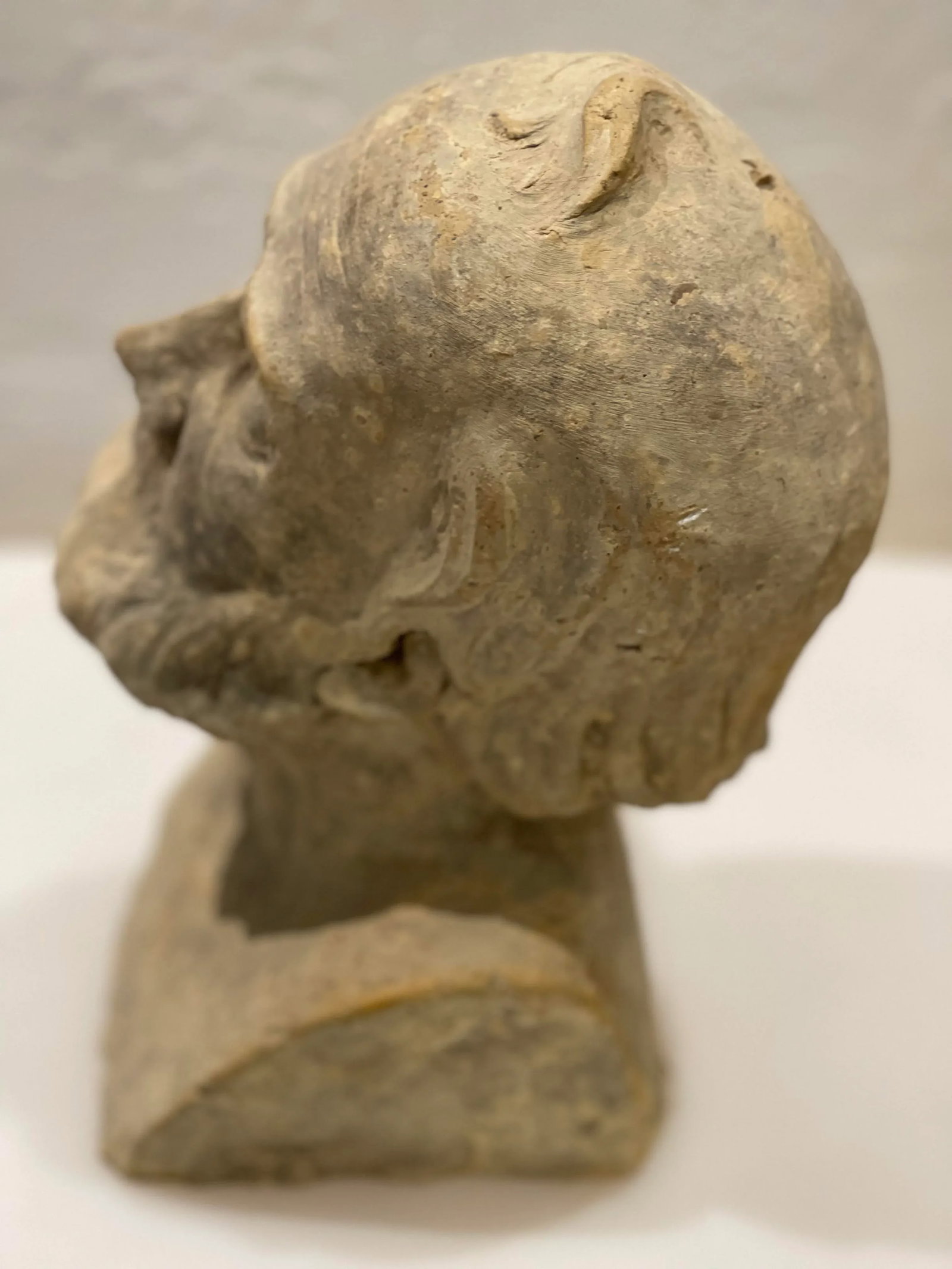 1970s Vintage Italian Terracotta Old Man Bust - 4