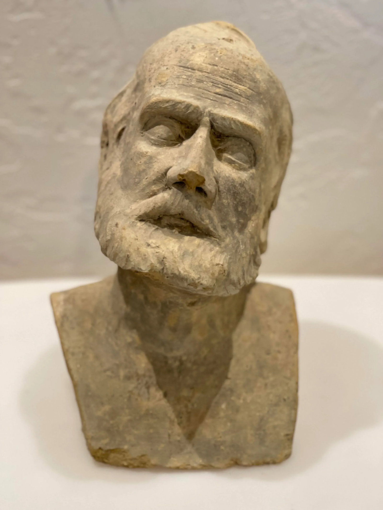 1970s Vintage Italian Terracotta Old Man Bust - 5