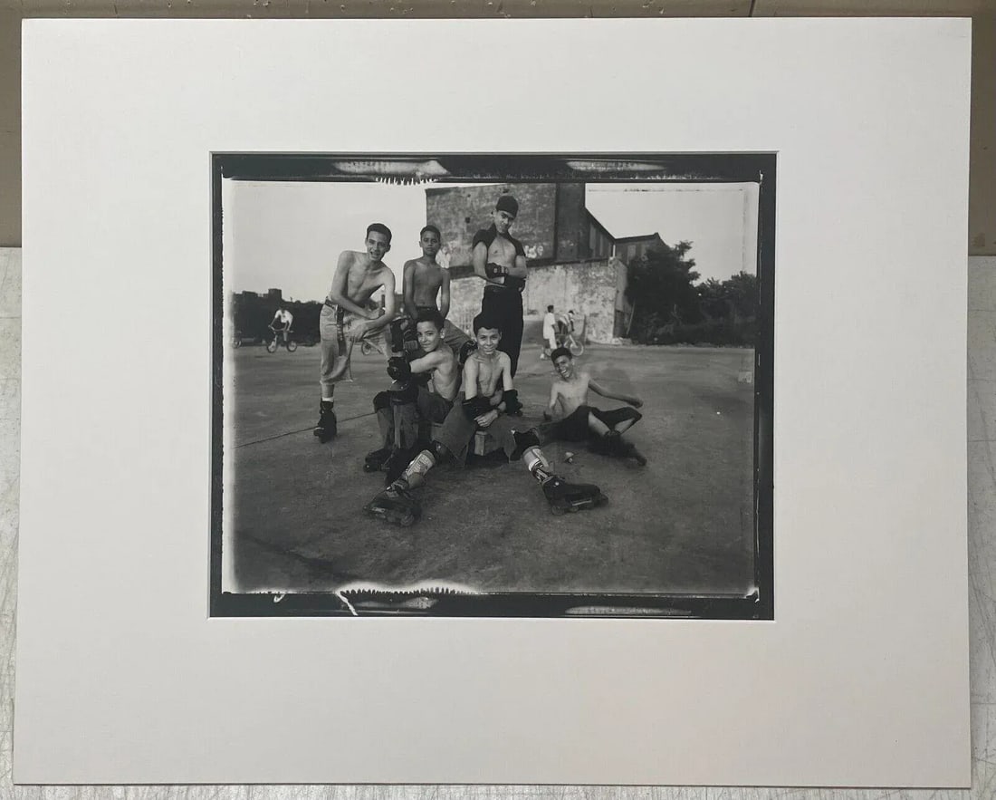 Vincent Cianni 'rollerbladers E River Pier Williamsburg Brooklyn' Nyc Photograph - 2