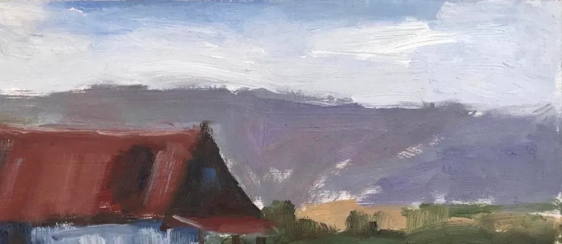 Modern Impressionist Plein-Air Landscape Original Oil by L Haas - 2