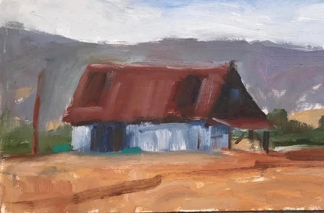 Modern Impressionist Plein-Air Landscape Original Oil by L Haas - 4