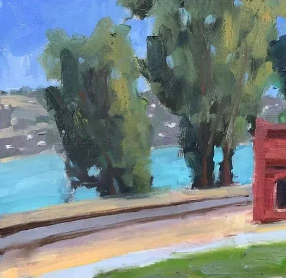 Old Brick Building - Plein Air Oil Painting - 2