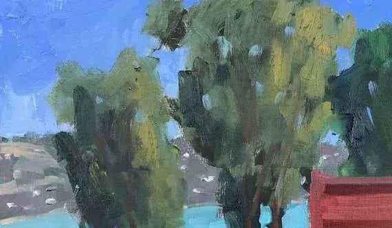 Old Brick Building - Plein Air Oil Painting - 3