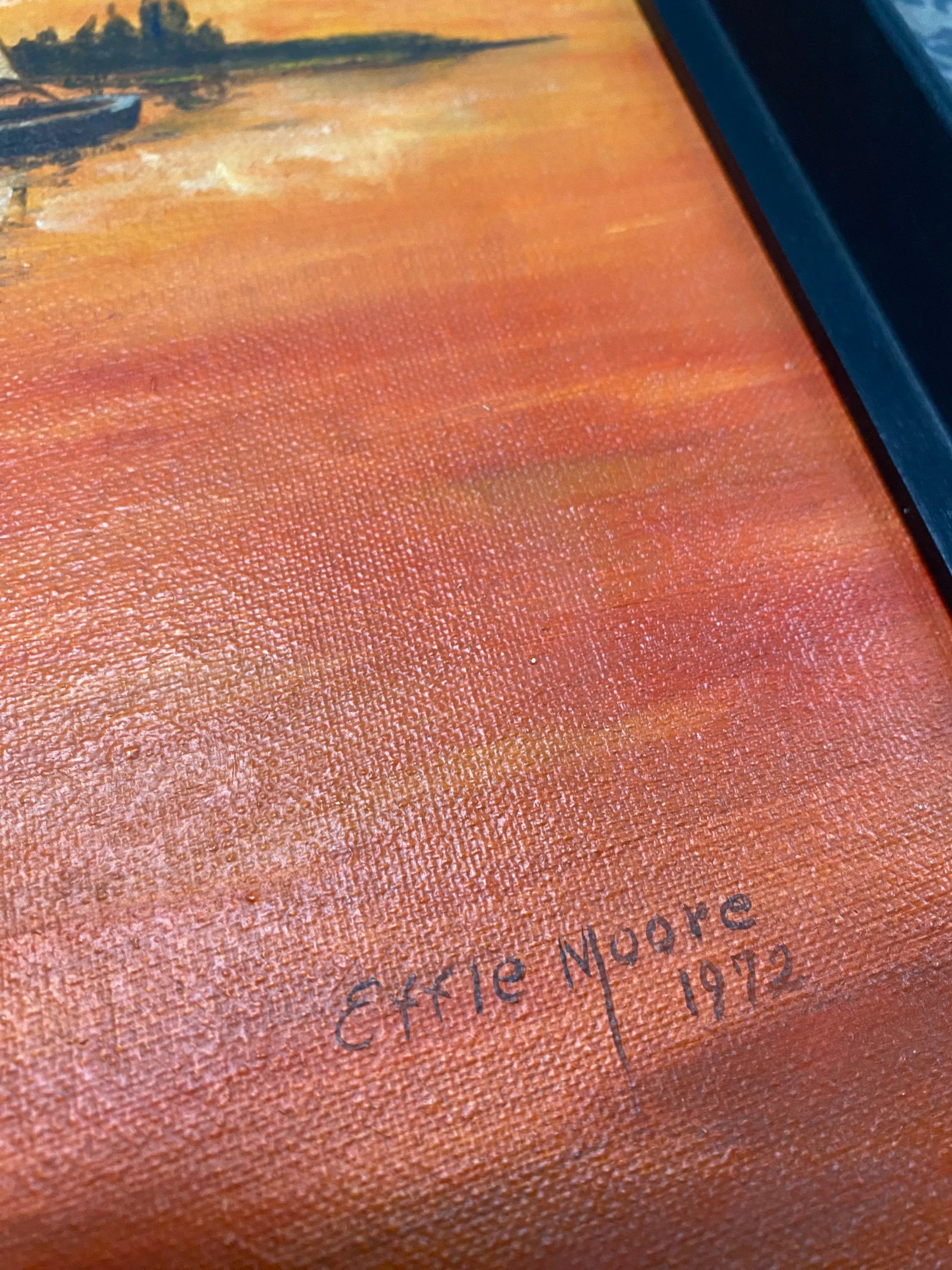 Original Oil on Canvas Sailboat Painting (1972) - 6