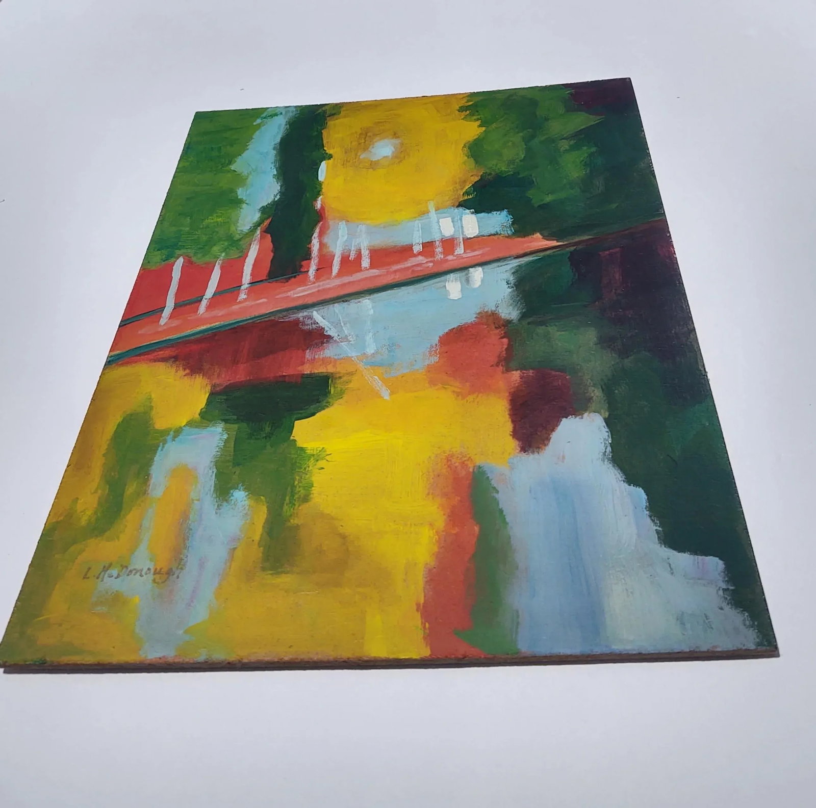 Talisman Tribute Original Impressionist Acrylic Painting by Linda McDonough - 2