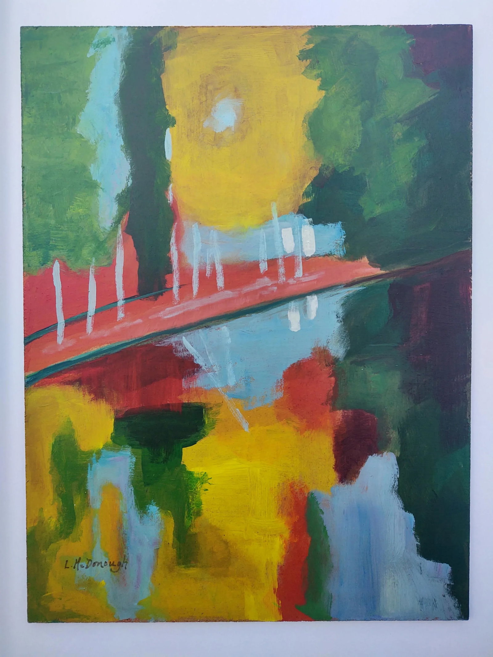 Talisman Tribute Original Impressionist Acrylic Painting by Linda McDonough - 3