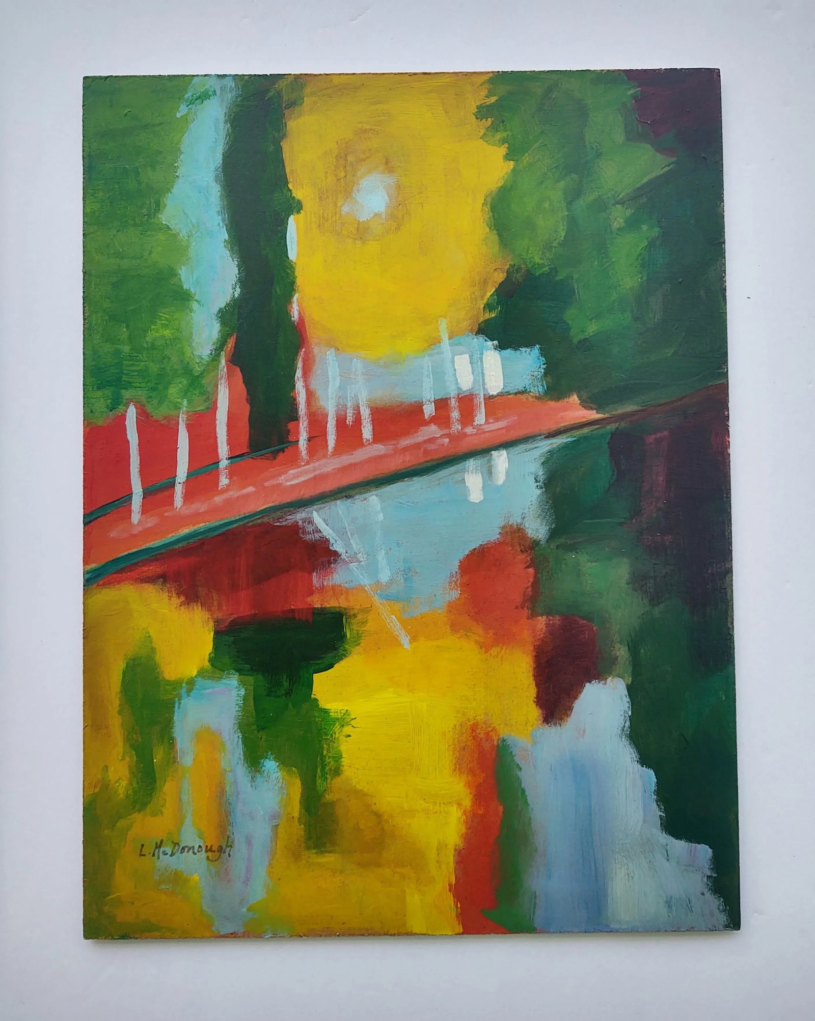 Talisman Tribute Original Impressionist Acrylic Painting by Linda McDonough - 4
