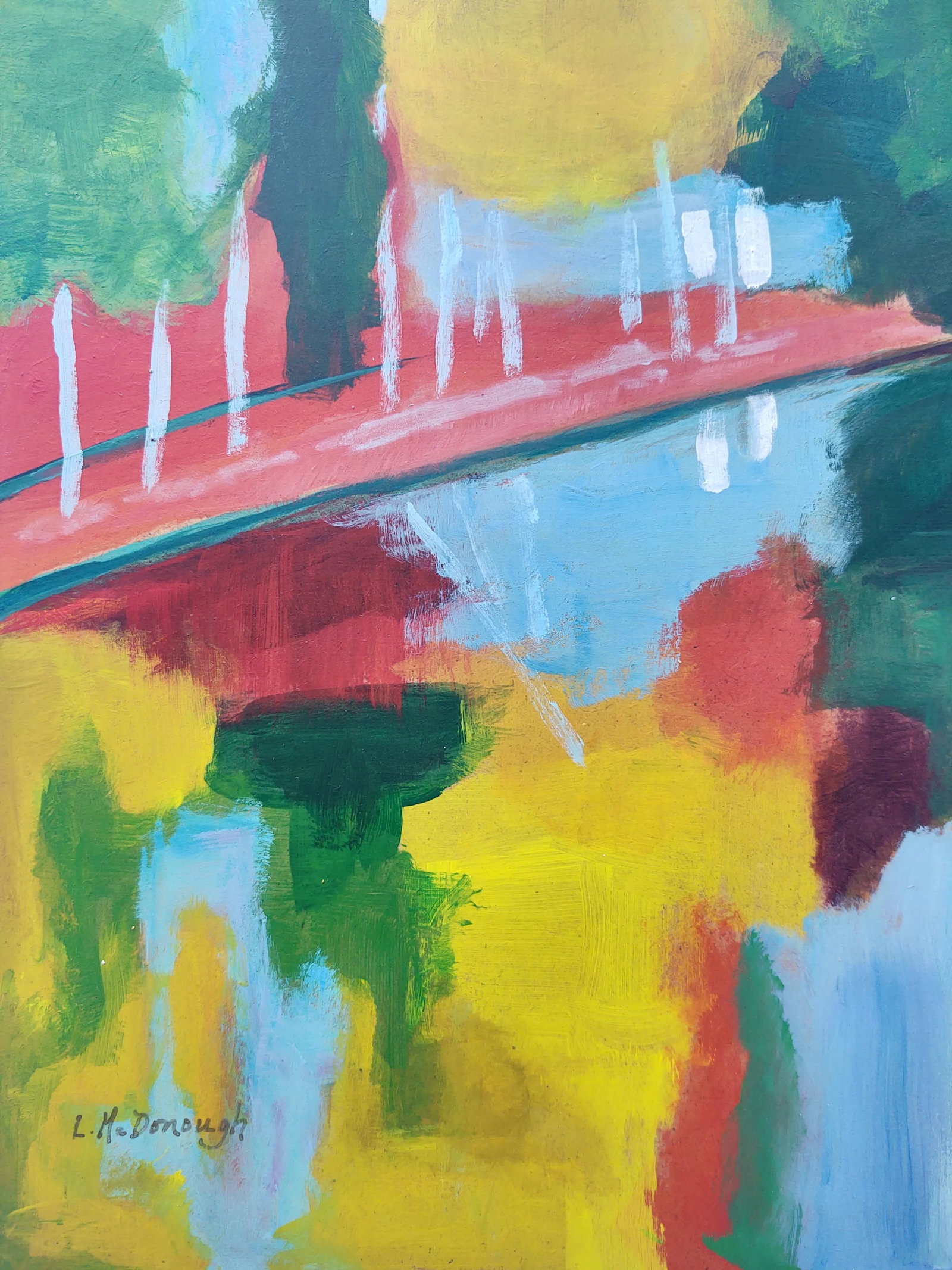 Talisman Tribute Original Impressionist Acrylic Painting by Linda McDonough - 8