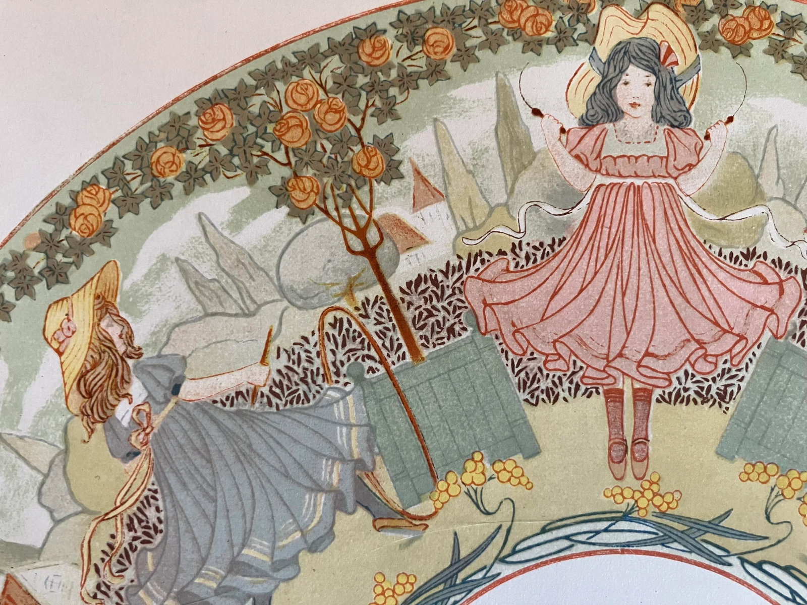 Eventail, French Art Nouveau Design by Maurice Duflo - 7