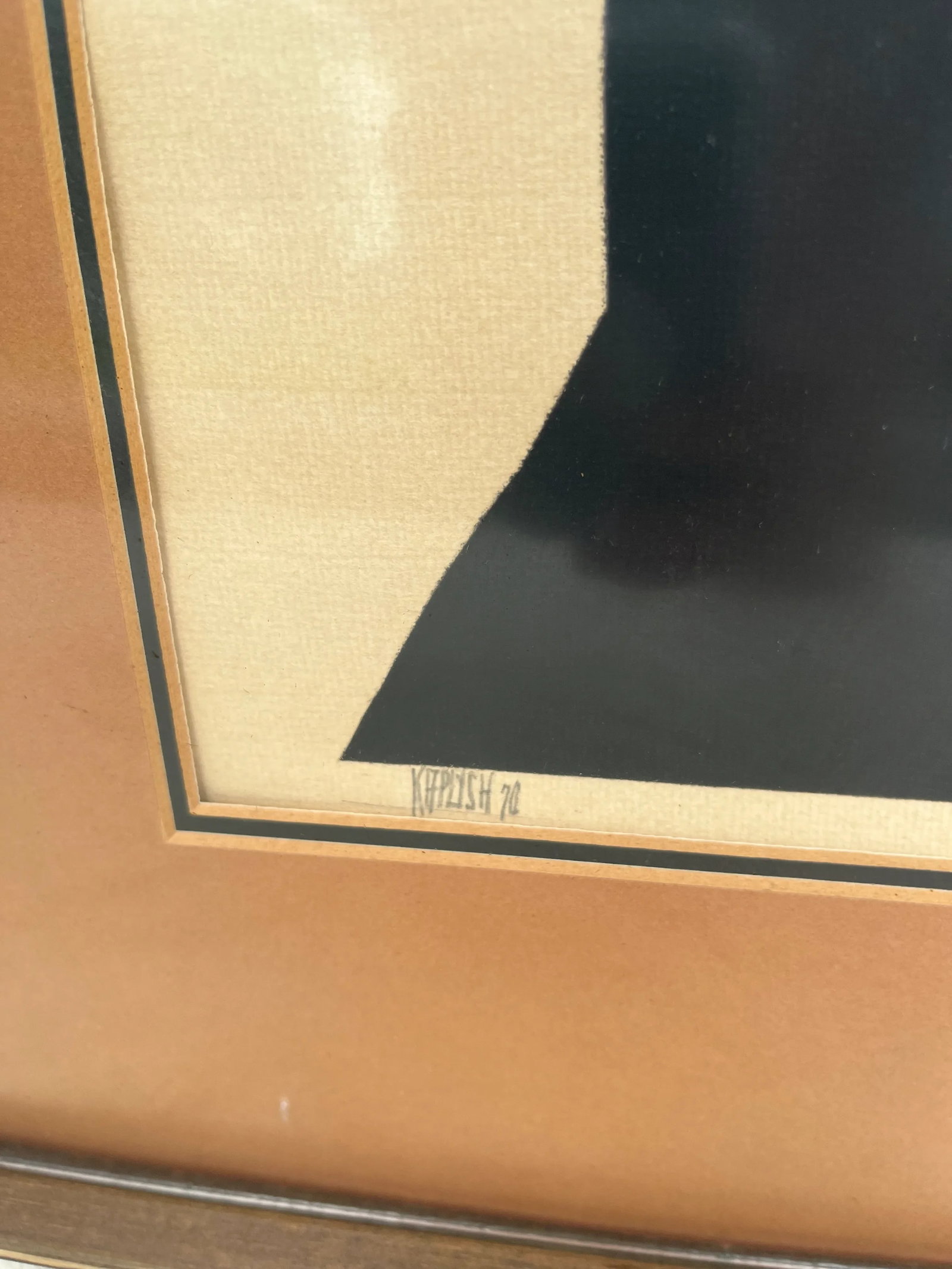 1970s Mid-Century Vintage Large Framed Portrait - 2