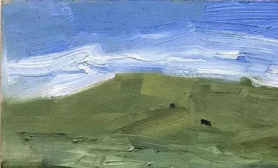 Yolo County Cows Plein-Air Landscape Original Oil by L Haas - 5